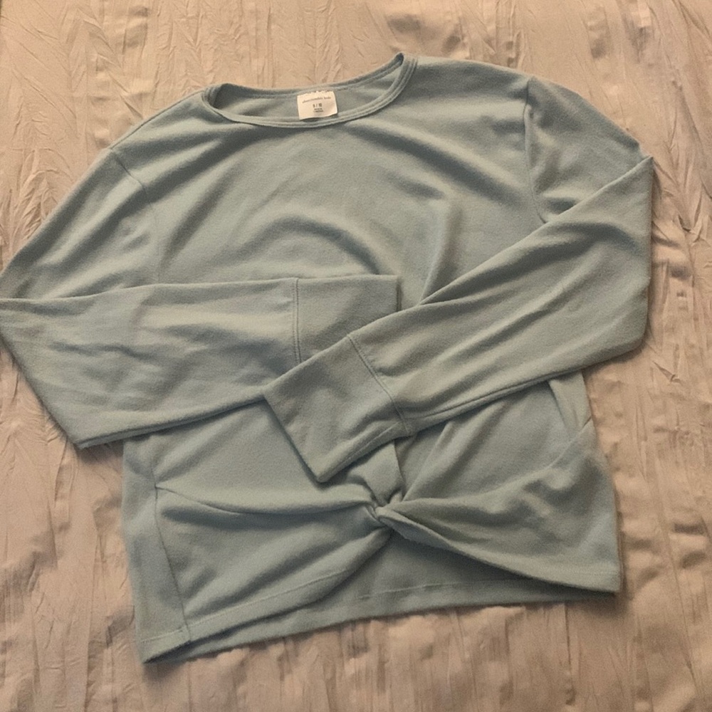 Abercrombie kids girls front knot long sleeve